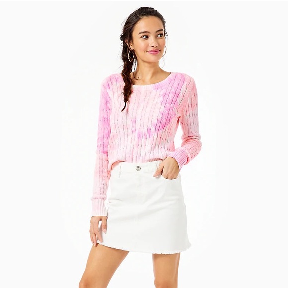 Lilly Pulitzer white denim skirt 🤍 - Picture 2 of 7